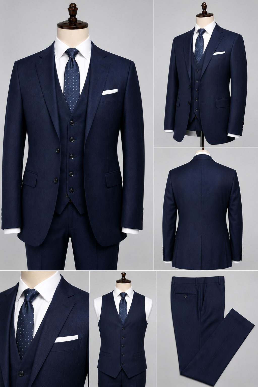 Navy Three-Piece Suit